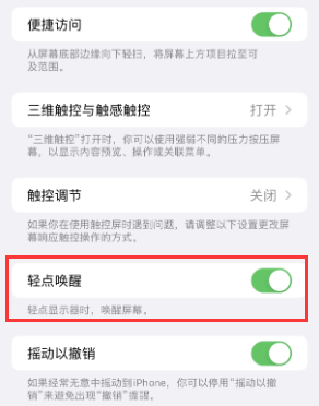 江海苹果授权维修站分享iPhone轻点无法唤醒怎么办 