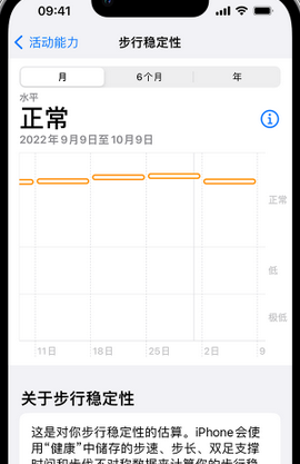 江海iPhone手机维修如何在iPhone开启'步行稳定性通知'