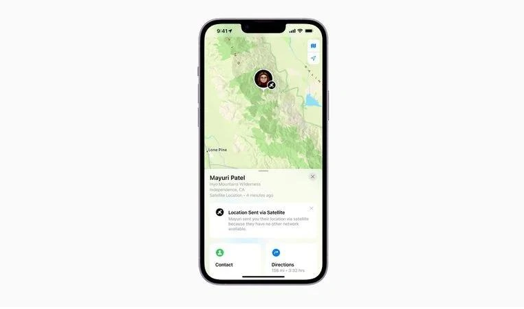 江海苹果14维修分享iPhone14系列中 FindMy功能通过卫星分享位置方法教程 